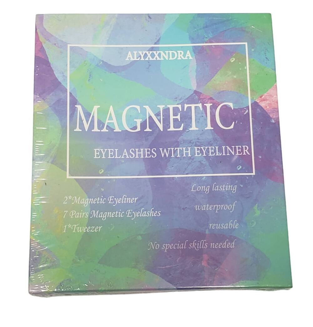 Alyxxndra Magnetic Eyelashes w. Eyeliner - Long Lasting Waterproof False Lashes
